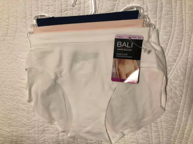 Bali Seamless Microfiber Brief Panty Womens Comfort Revolution, 3 Pack 803J