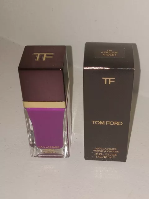 NEW NIB Tom Ford Nail Lacquer Polish Full Size .41 oz AFRICAN VIOLET 08