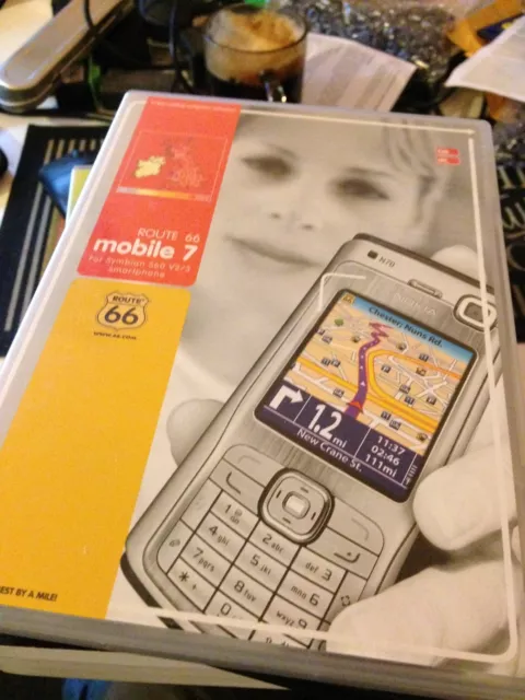 Route 66 Mobile 7 Symbian S60 V2/3 GPS Software on CD-ROM - Original