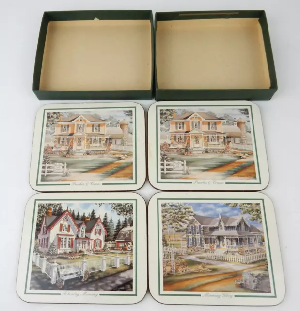 Coffret de Dessous de Verre Jackson Coasters - Motif de Maisons Anglaises