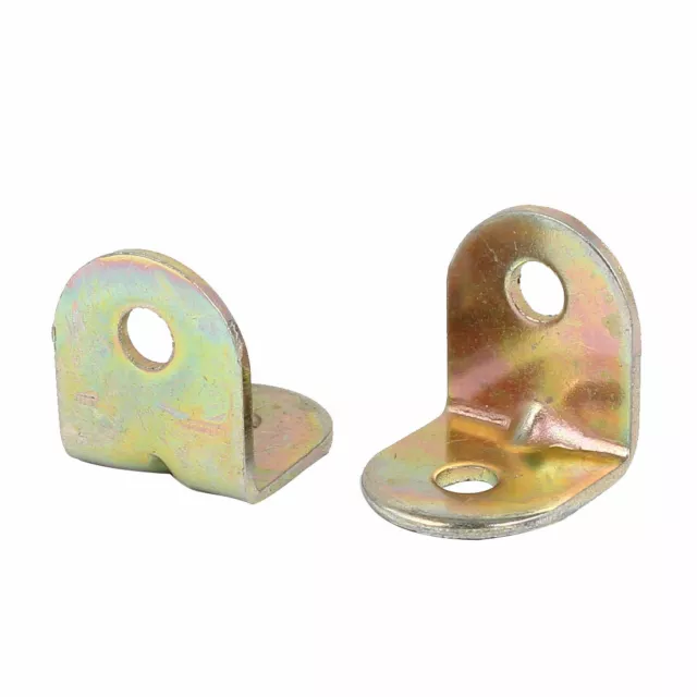 20mm x 20mm x 2mm Corner Brace Joint Right Angle Brackets Fasteners 100 Pcs
