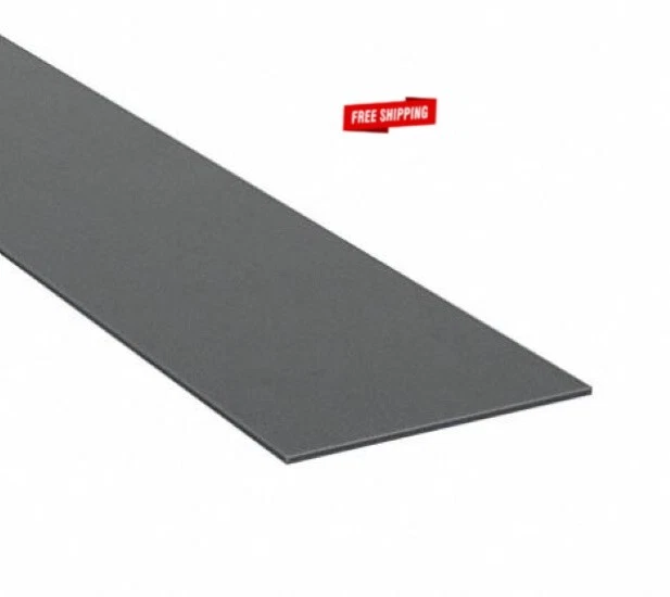 SBR Black Rubber Strip Smooth  3/16" Thick x 2" Wide x 36" Long