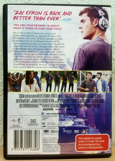 Zac Efron We Are Your Friends Amazon Prime WE ARE YOUR Friends DVD