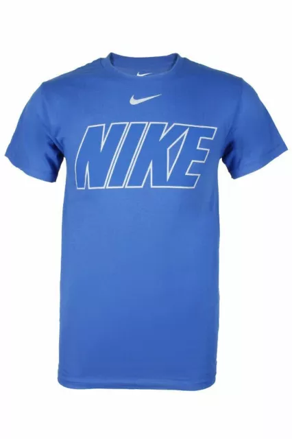 Nike Men's Crew Neck T-Shirt Athletic Active Wear Short Sleeve Graphic Logo Tee