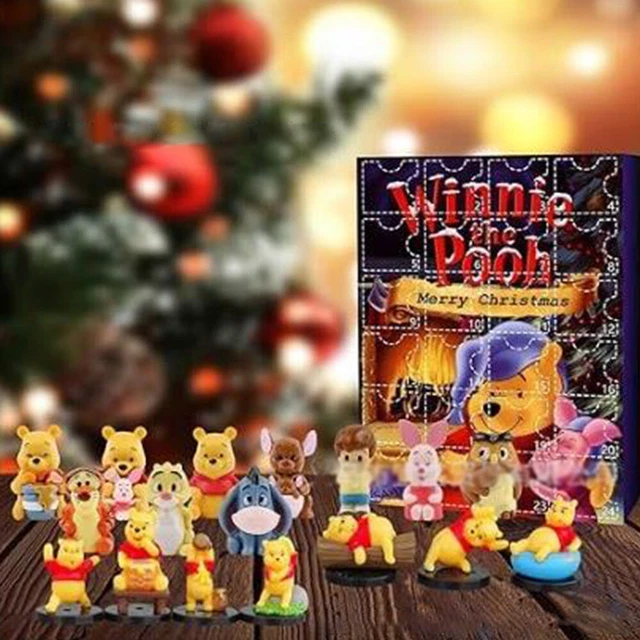 CHRISTMAS PARTY COUNTDOWN Calendar Advent Calendar Winnie the Pooh Figures  Gifts $24.69 - PicClick AU
