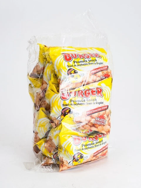 Burger Arachidi Snack, Nkatie Burger dal Ghana, Nigeria confezione da 12 × 35 g