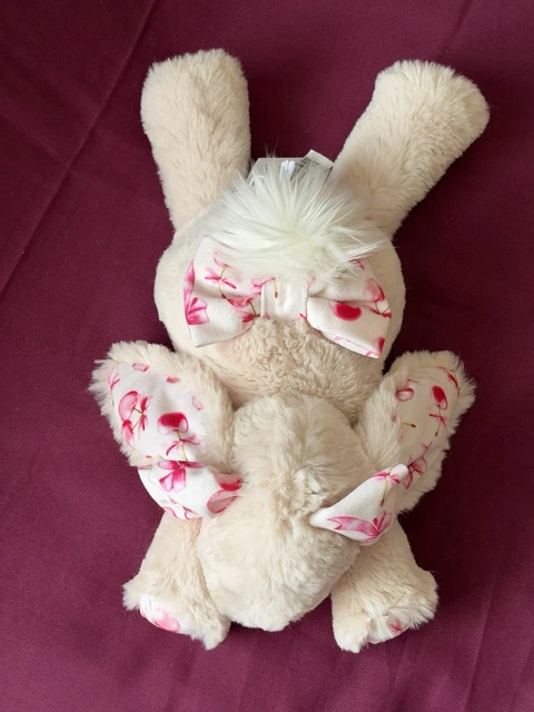CUSTOM PINK BOW & Cherry Jellycat Smudge Bunny £68.30 - PicClick UK