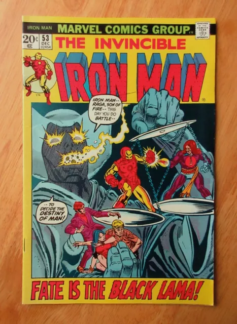 INVINCIBLE IRON MAN #53 (VF--) **Super Bright & Glossy! White/Off-White Pgs!**