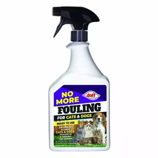 No More Fouling For Deterring Cats Dogs Foxes Doff 1 Litre Ready to Use Spray