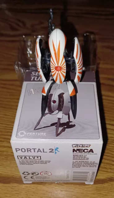 Portal 2 Sentry Turret NECA WizKids Open Sunburst Complete in Box