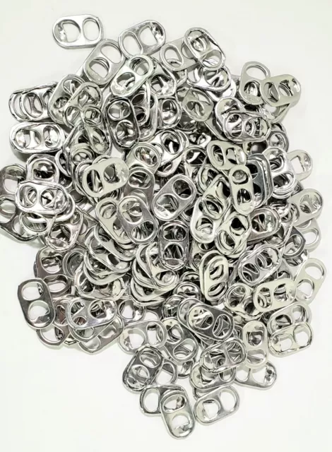 Aluminum Pull Tabs Pop Tops from Soda Beer Aluminum Cans Pull Tabs 200 + Lot