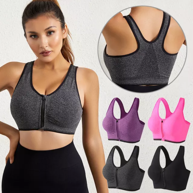36C - NEW Lovable Sport non-Wired Front Fastening Sports bra Black