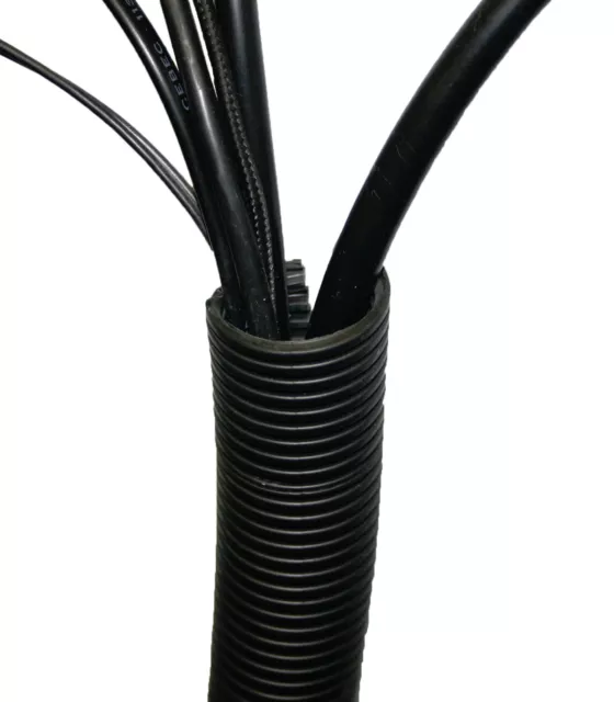 Black Spiral Conduit Split Tube / Cable Tidy / Wire Loom / Harness / Trunking 2