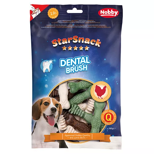 Nobby Starsnack Dental Brush 180G, Snack para Perro, Nuevo