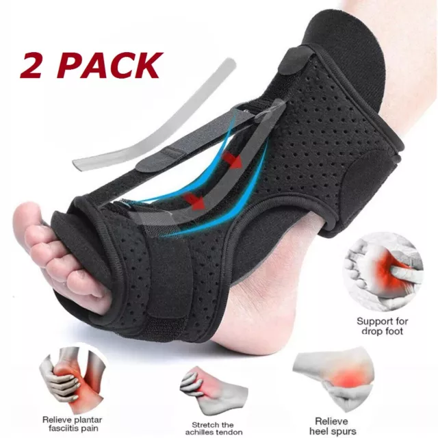 Adjustable Plantar Fasciitis Night Splint Brace Support for Flat Feet Drop Foot