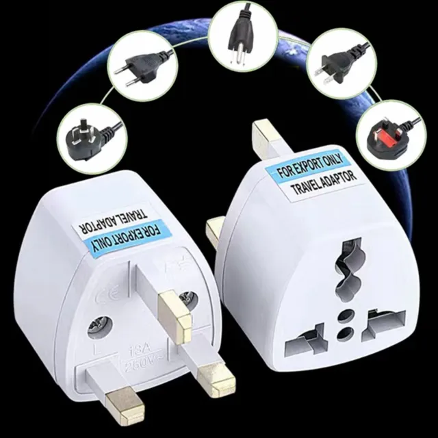 Universal Plug Adapter EU US UK AU CN To UK Type G Travel Socket Plug Converter
