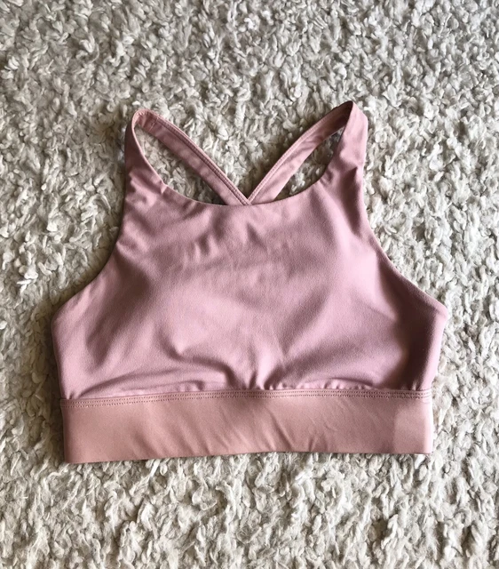 FABLETICS Rosa Sport-BH Crop Top Bustier Bralette Shirt Nude Pink High Support