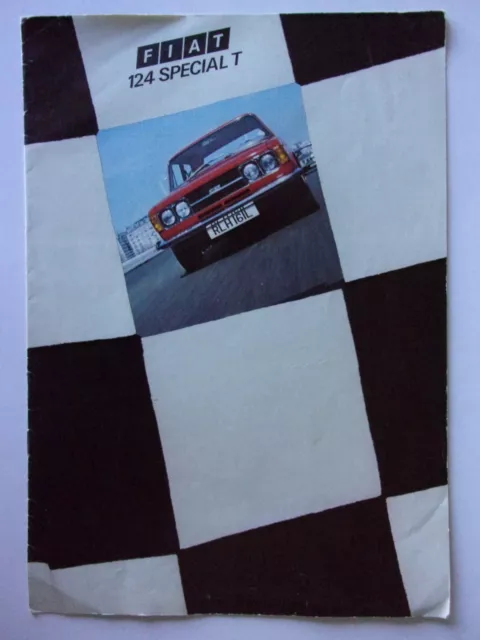 FIAT 124 SPECIAL T orig 1973 UK Mkt Sales Brochure