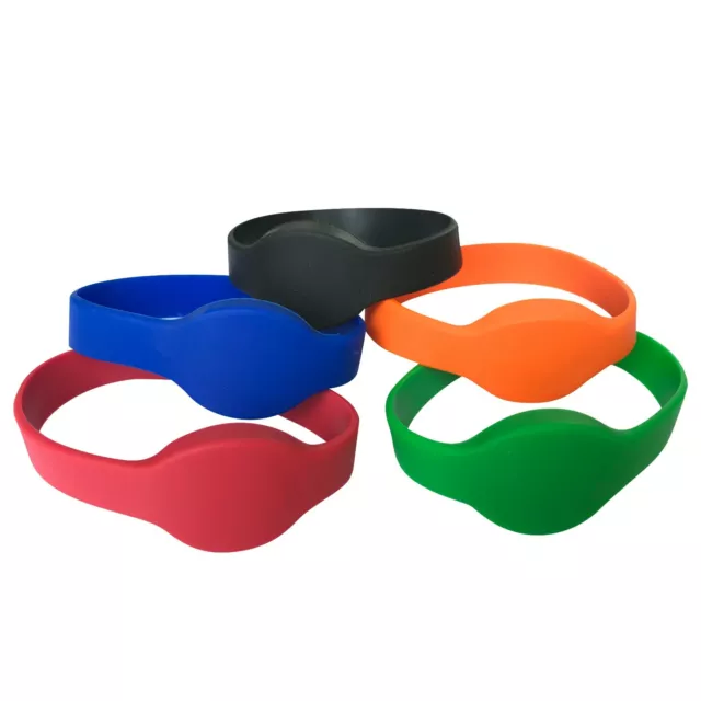 RFID Wristband 125khz EM4100 TK4100 Read only silicone waterproof -5pcs