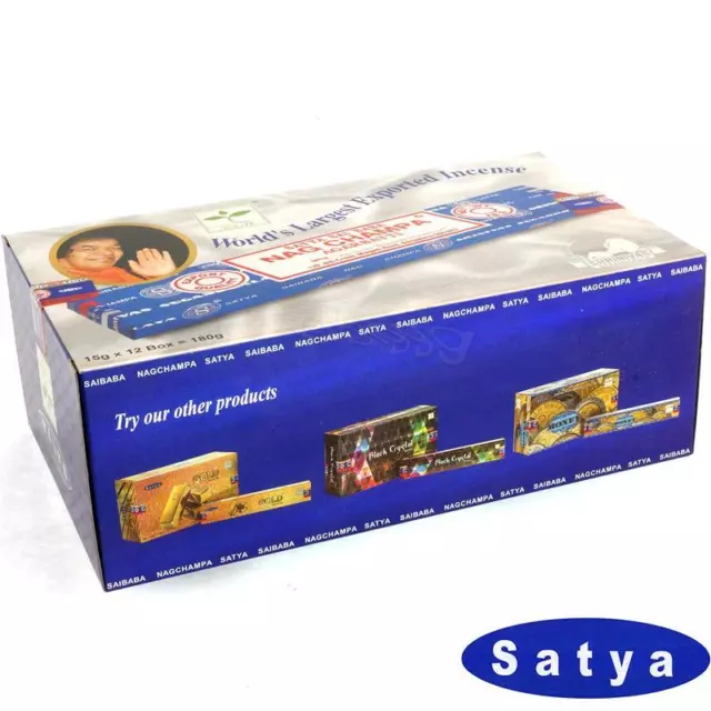 NAG CHAMPA von Satya Sai Baba BNG 12x 15g BIG PACKblau Incense 3