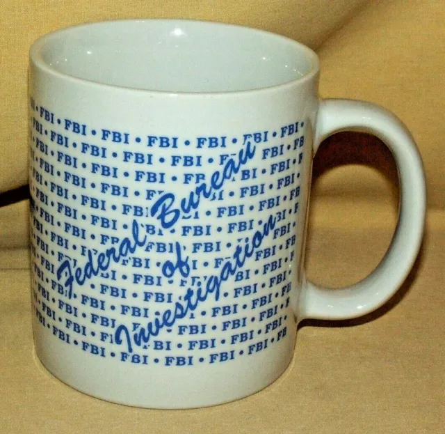 Fbi Mug Federal Bureau Of Investigation Coffee Tea Cup Large Department Justice*