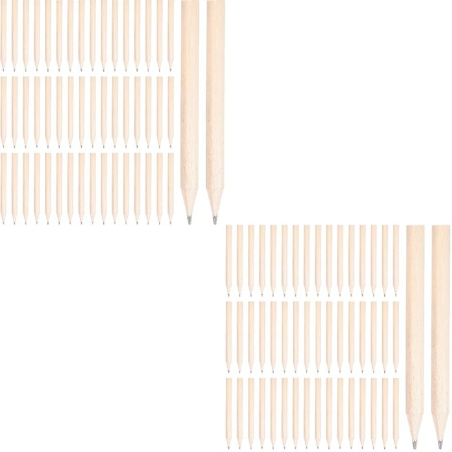100 pcs courts courts crayons mini-crayons en bois
