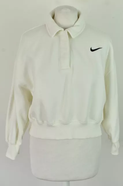 Nike weißer Pullover Größe M Damenpullover Outdoor Oberbekleidung Damenbekleidung