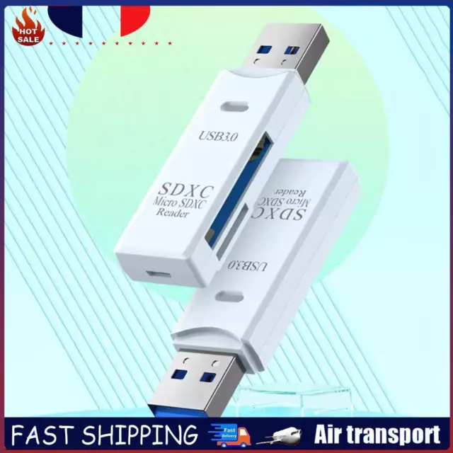 2 in 1 USB 3.0/2.0 Card Reader Multi-card Writer Adapter Reusable for PC Laptop