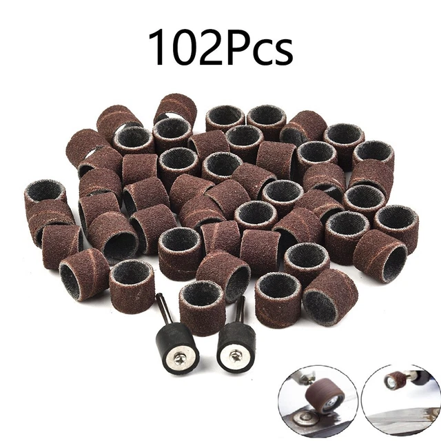 Lot 10 Mandrins De Ponçage Caoutchouc 3/8 Pouces – Tige 2.35 Mm – Uxcell