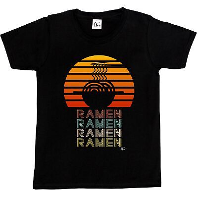 1Tee Bambini Ragazzi spaghetti per RAMEN giapponese vintage con T-shirt