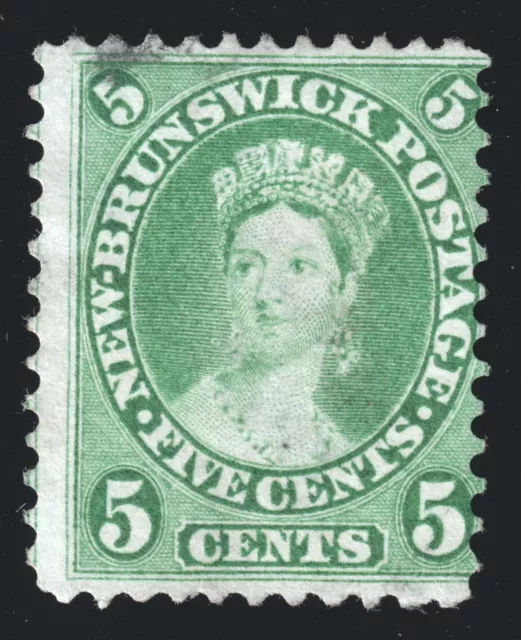 New Brunswick Scott 8 Used 5c Yellow Green  1860-62 Lot T135 bhmstamps