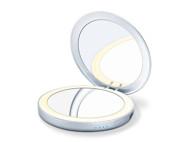 Beurer BS 39 Beleuchteter Kosmetikspiegel mit Powerbank Spiegel BS39 BS-39