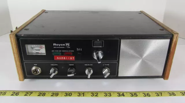 Royce AM CB Radio Home Base Station Transceiver I-620 Vintage 1976 23 Channel