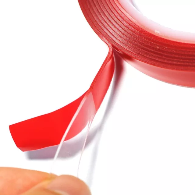 1 Roll 300cm New Elastic Glue Transparent Double-sided Car Sticker Adhesive Tape