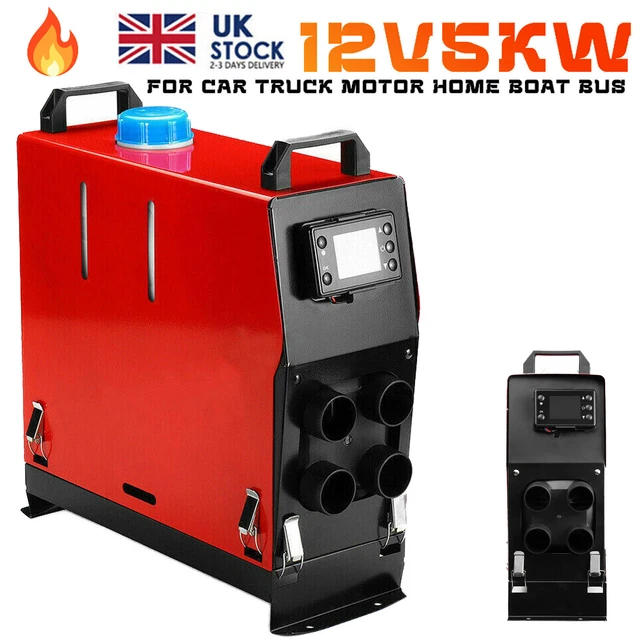 5KW PORTABLE DIESEL Heater Caravan Camper Van 12V Air Motorhome Night
