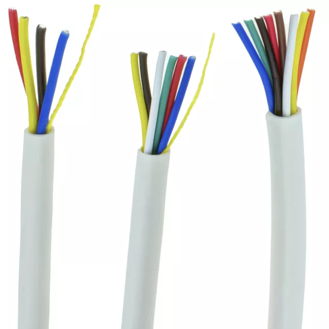 4/6/8 Core CCA Signal Cable Lead for Alarm or Intercom Systems 100m Reels White