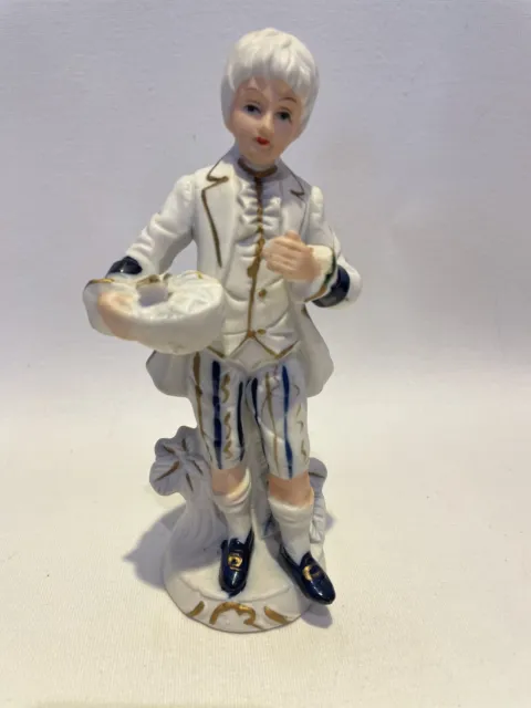 Vintage Capodimonte Young Man Figurine