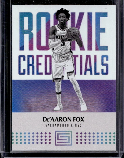 2017-18 Status De'Aaron Fox Rookie Credentials #16 Kings