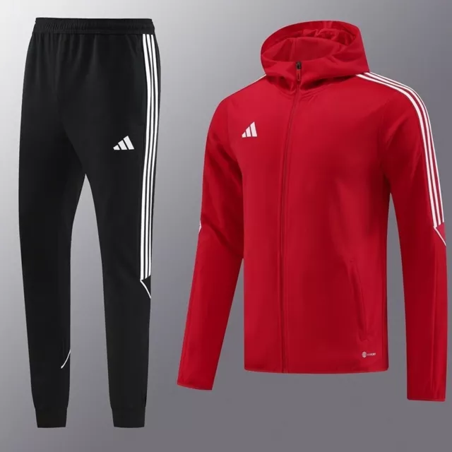 Tuta Adidas rosso nera