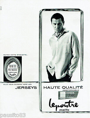 Publicité Advertising 089  1967  Lepoutre maille  tricot Scott quatre  Bayer 