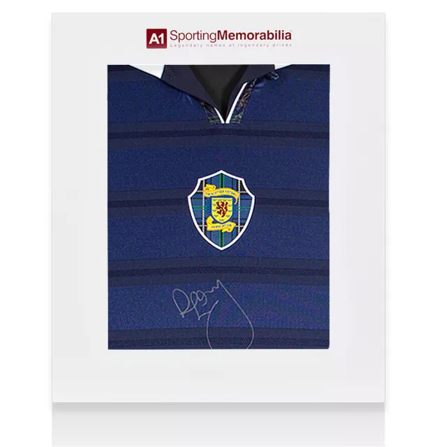 Colin Hendry Signed Scotland Shirt - 1998 - Gift Box Autograph Jersey