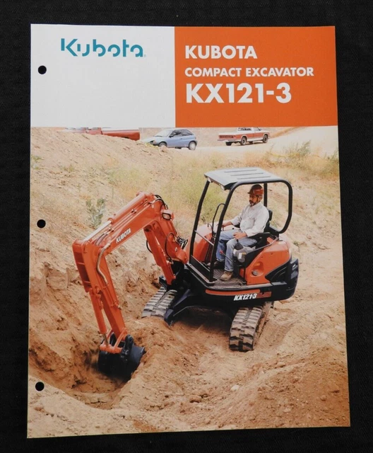 GENUINE KUBOTA KX1213 Compact Excavator Catalog Brochure Guide Minty £