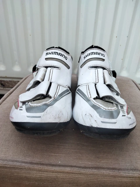 Shimano DYNALAST SPD SL White Road Cycling Shoes . Euro Size 35. 2