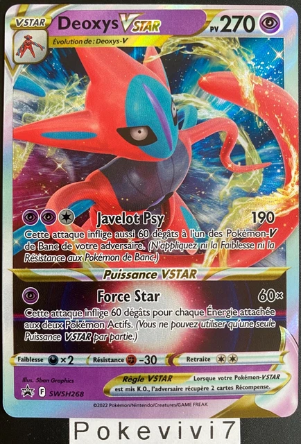 CARTE POKEMON DEOXYS Vstar SWSH268 PROMO JUMBO VSTAR FR NEUF EUR