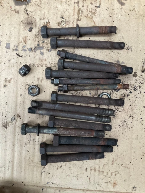 Allis Chalmers WD45 tractor engine motor head  bolts