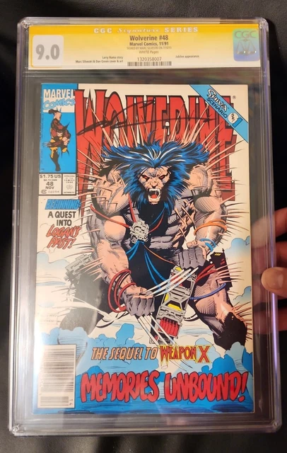 Wolverine #48 - Marvel - CGC SS 9.0 - Signed by Marc Silvestri on 7/10/2015