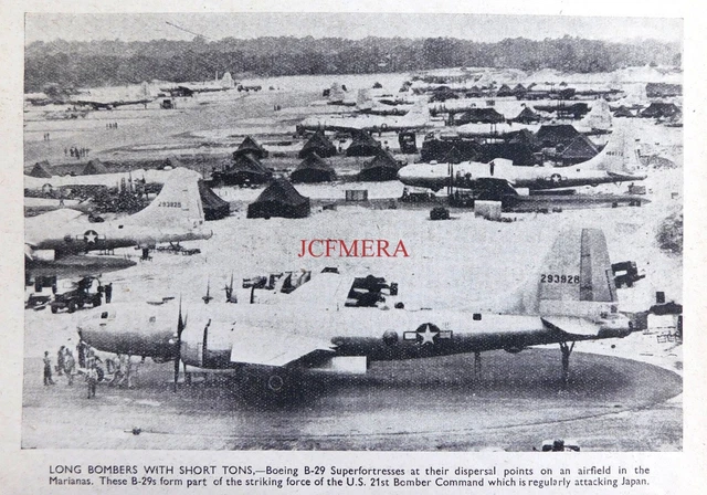 BOEING B 29 SUPERFORTRESS Bomber Aircraft 1 Original WW2 Photo Print 