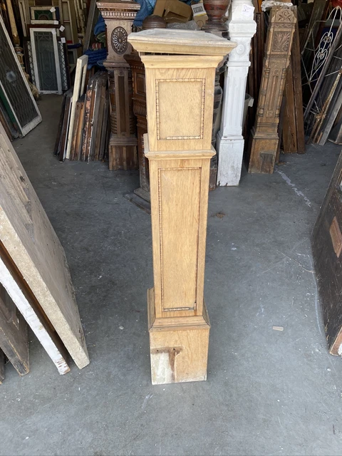 Bova 44 Antique Oak Newell Post 44 X 7.75 X 8 Stripped