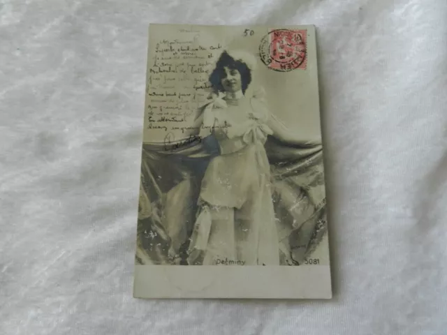 CPA carte postale Spectacle / Actrice Derminy photo Stebbing 1900