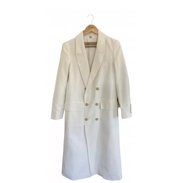 WOMENS AUTH BURBERRY LINEN TRENCH COAT Size 6